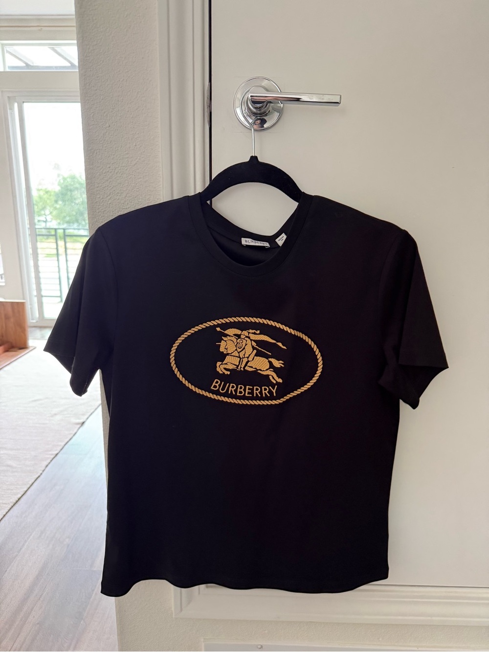 Burberry Black Logo Graphic T-Shirt
